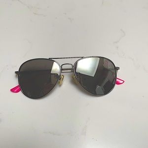 Betsey Johnson Aviator sunglasses, mirrored sunglasses